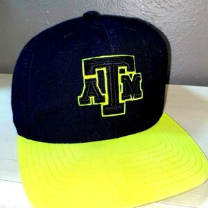 Adidas TEXAS A&M 5 Panel Softball Adjustable Cap NEON YELLOW